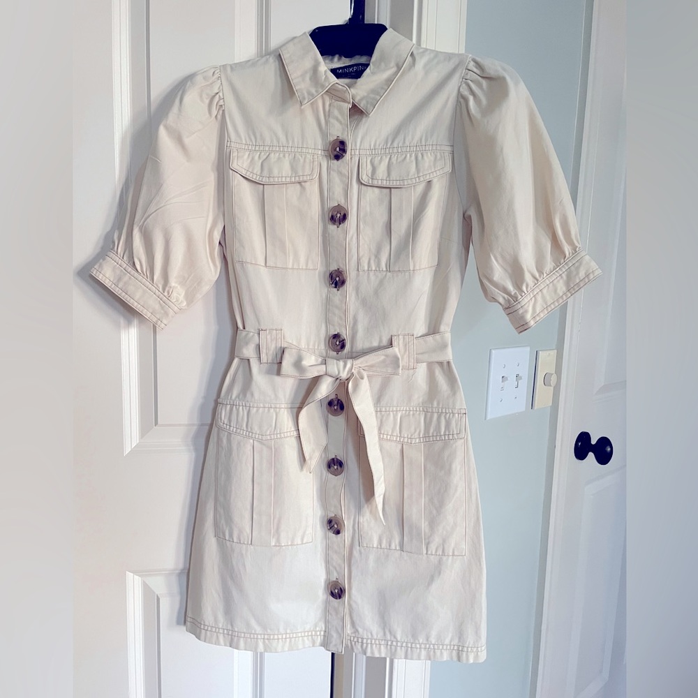 MINKPINK puff sleeve mini dress